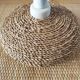 Vintage French lamp from the 70s-80s in ceramic and cord.
