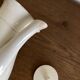 Creil and Montereau neo-classical Directoire coffee pot in fine earthenware circa 1800