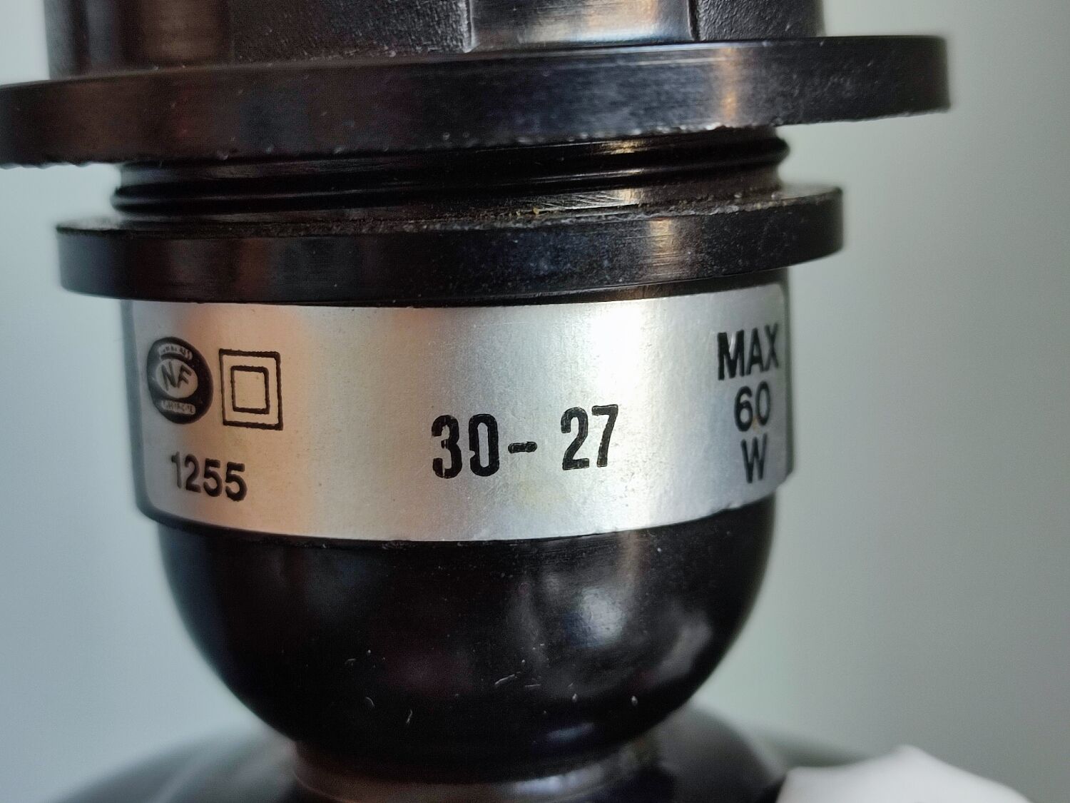 Vintage Pierrot ceramic lamp base.