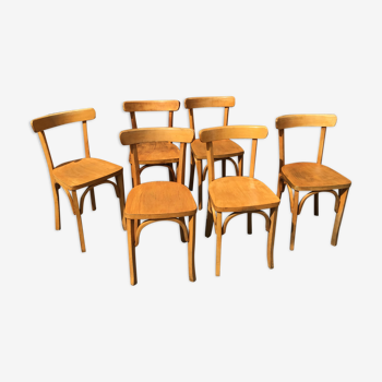 6 chaises baumann vintage