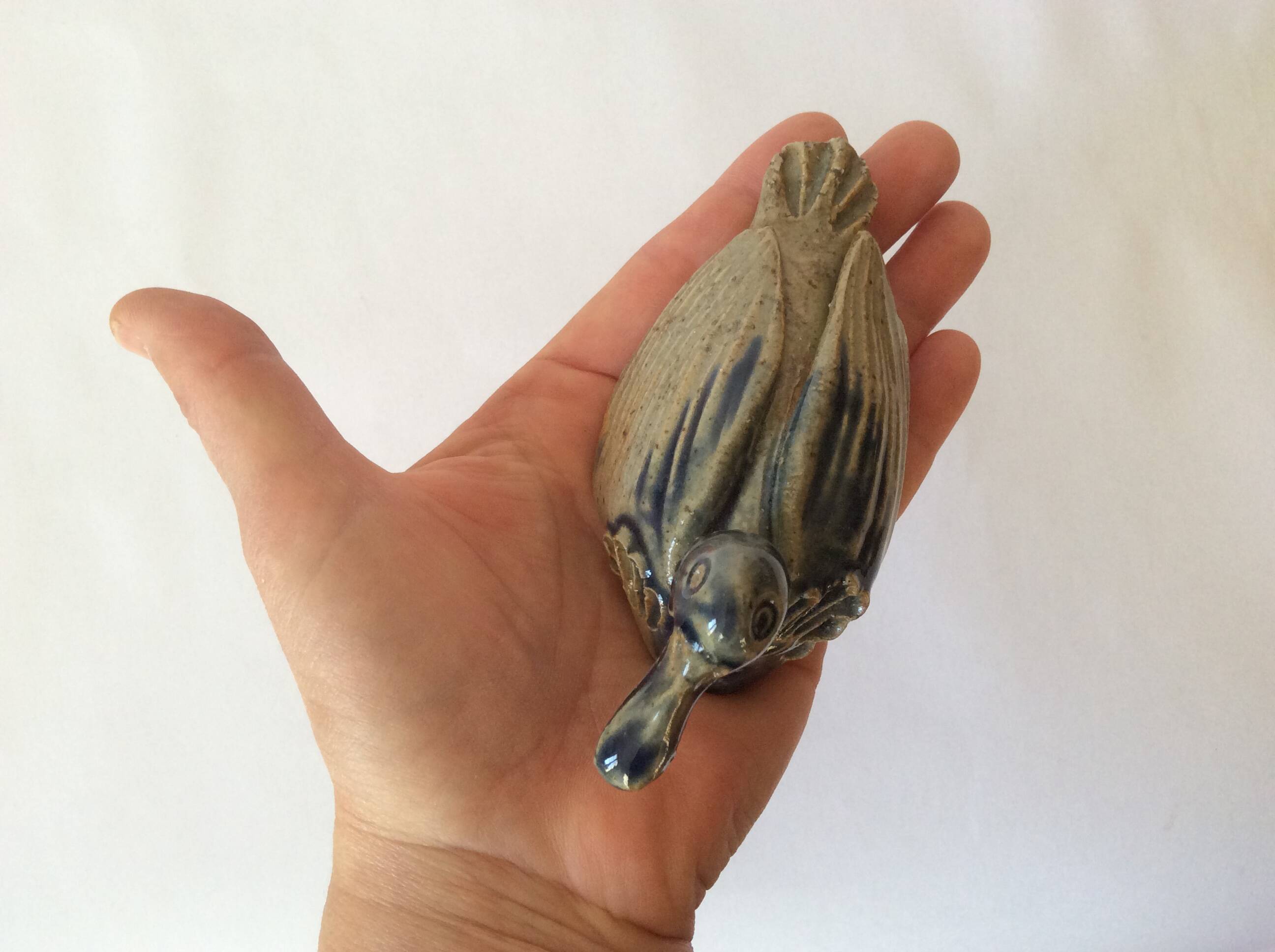 Vintage stoneware duck