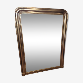 Miroir Louis Philippe ancien doré 135x95