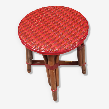 Red bistro stool