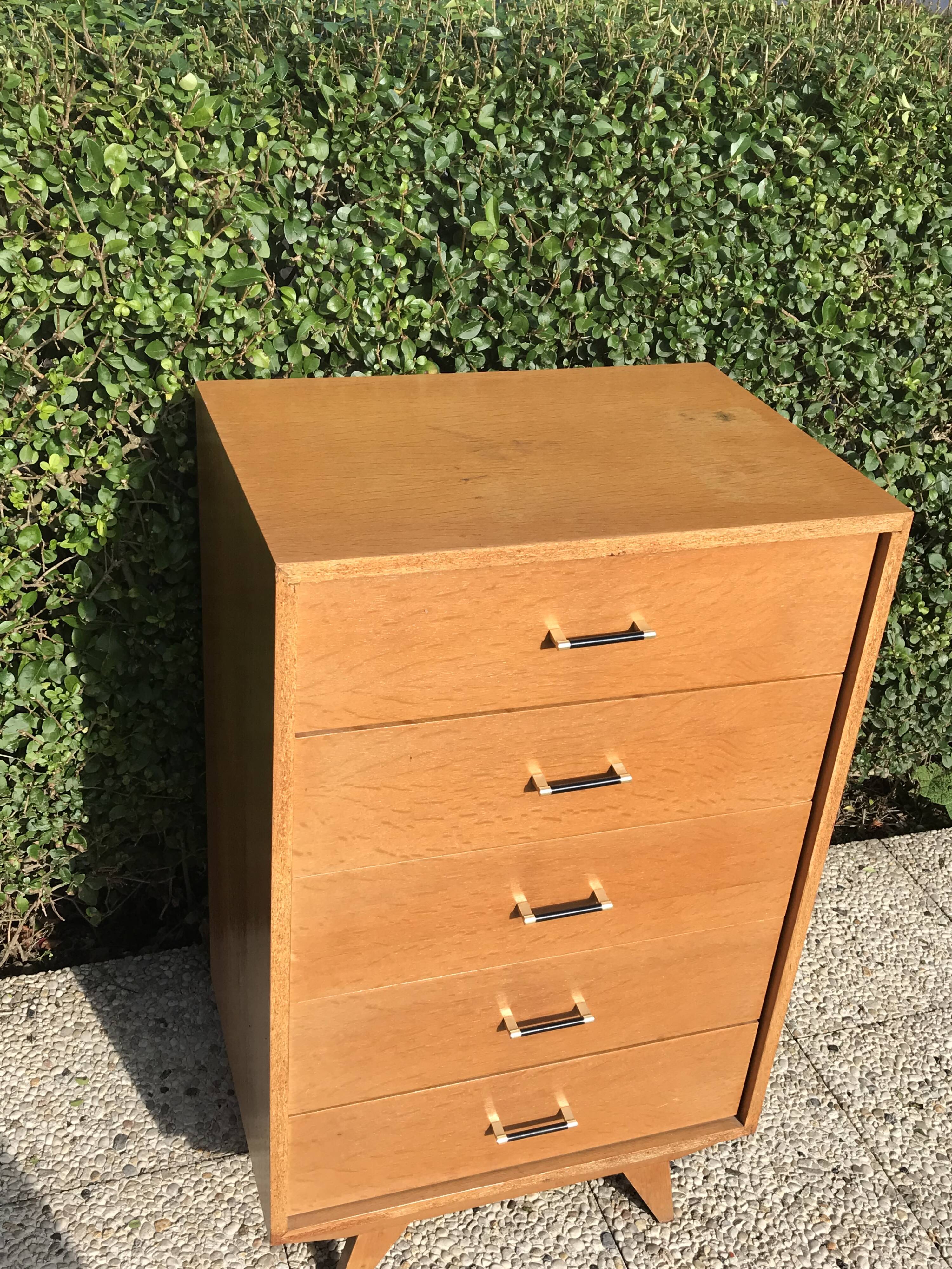 Commode vintage pieds compas