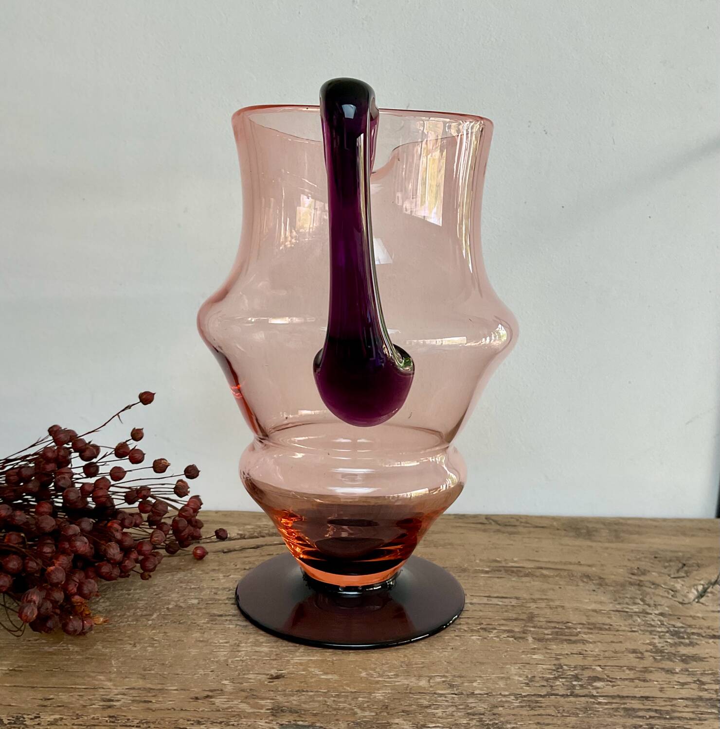 Blown glass jug