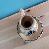 Soufflenheim Alsace pottery candle holder