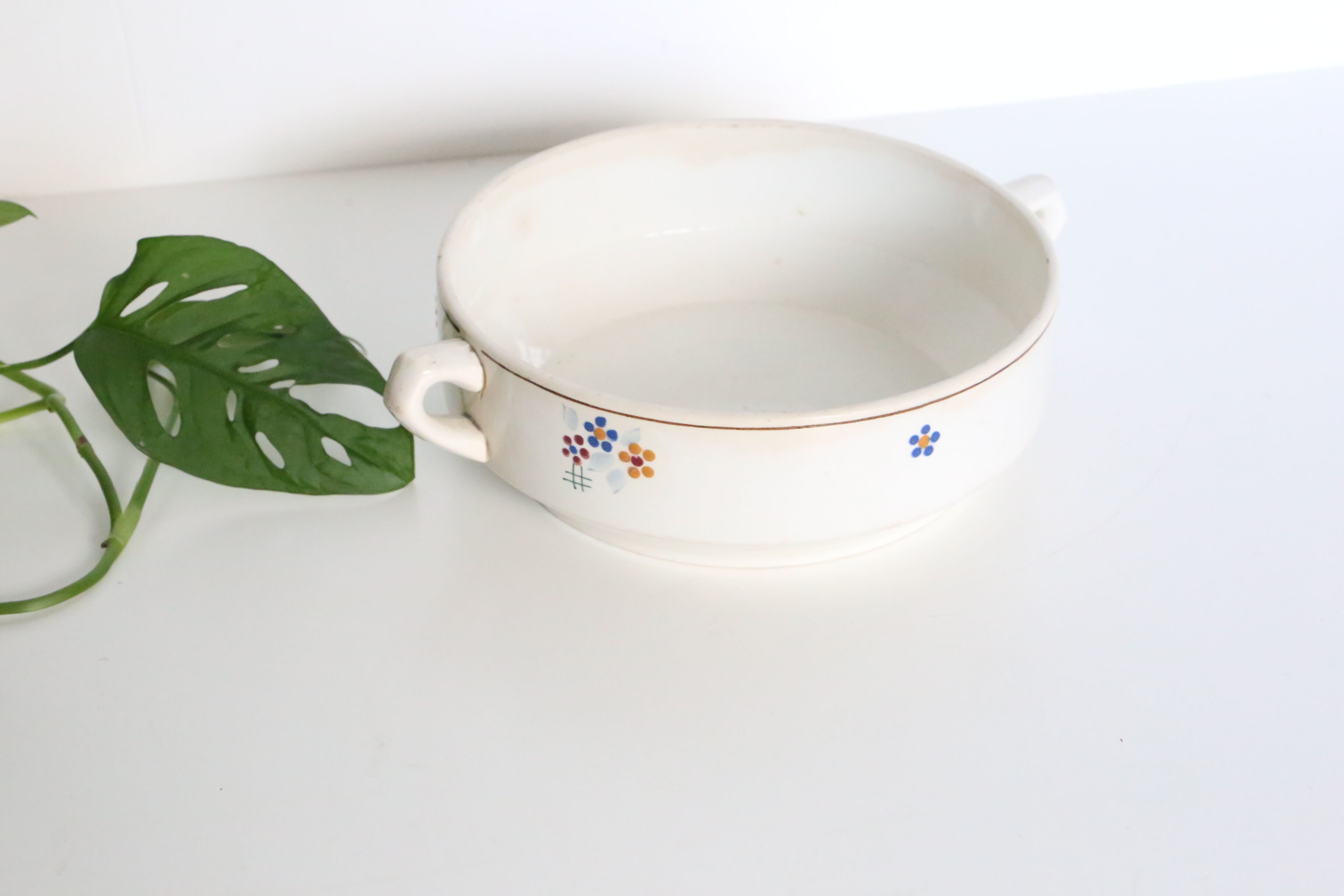 Ceramic salad, Sarreguemines, French Manufacture