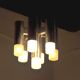 Geometric chandelier, 7 burners, Italy, 1970