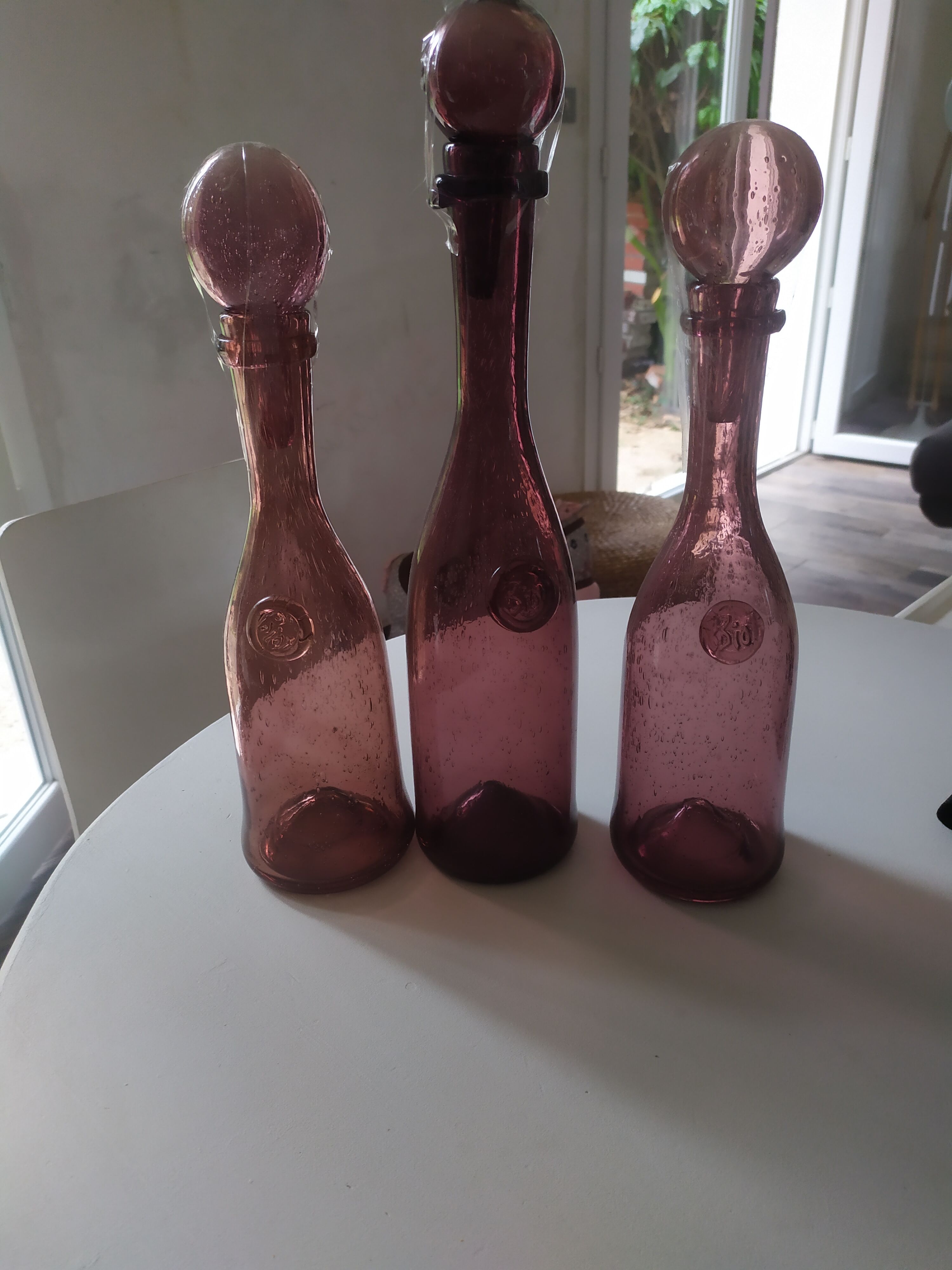 3 Biot decanters