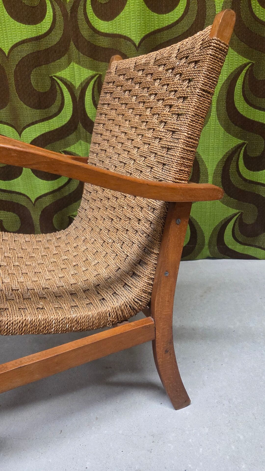 Fauteuil Cordage Erich Dieckmann Design Vintage