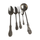 Art Nouveau cutlery set by Armand Frénais, late 19th century, silver-plated metal.