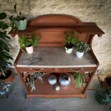 Console art nouveau en acajou massif