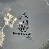 Cendrier Gien en faïence 1950