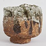 Oak ash glazed stoneware bowl by Michel Moglia