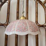 Vintage pink granite pendant light
