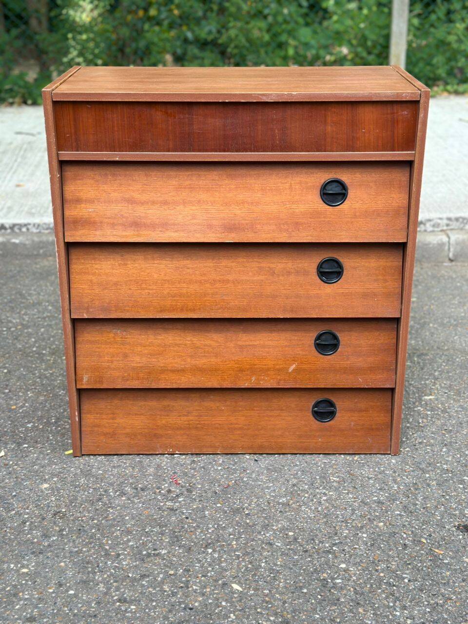 Armoire de rangement à chaussures, commode scandinave en bois, 1970