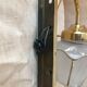 Pair of 1960 brass wall lamps and gilded frosted glass
