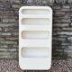 White plastic wall shelf by Jean Lin Viaud, 70s