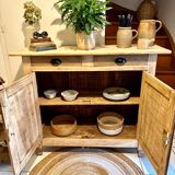 Parisian buffet in raw wood