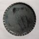 Extra-large enameled copper tray or catchall with ethnic tribal decoration.