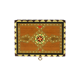 Jewelry box red velvet oriental 17cm