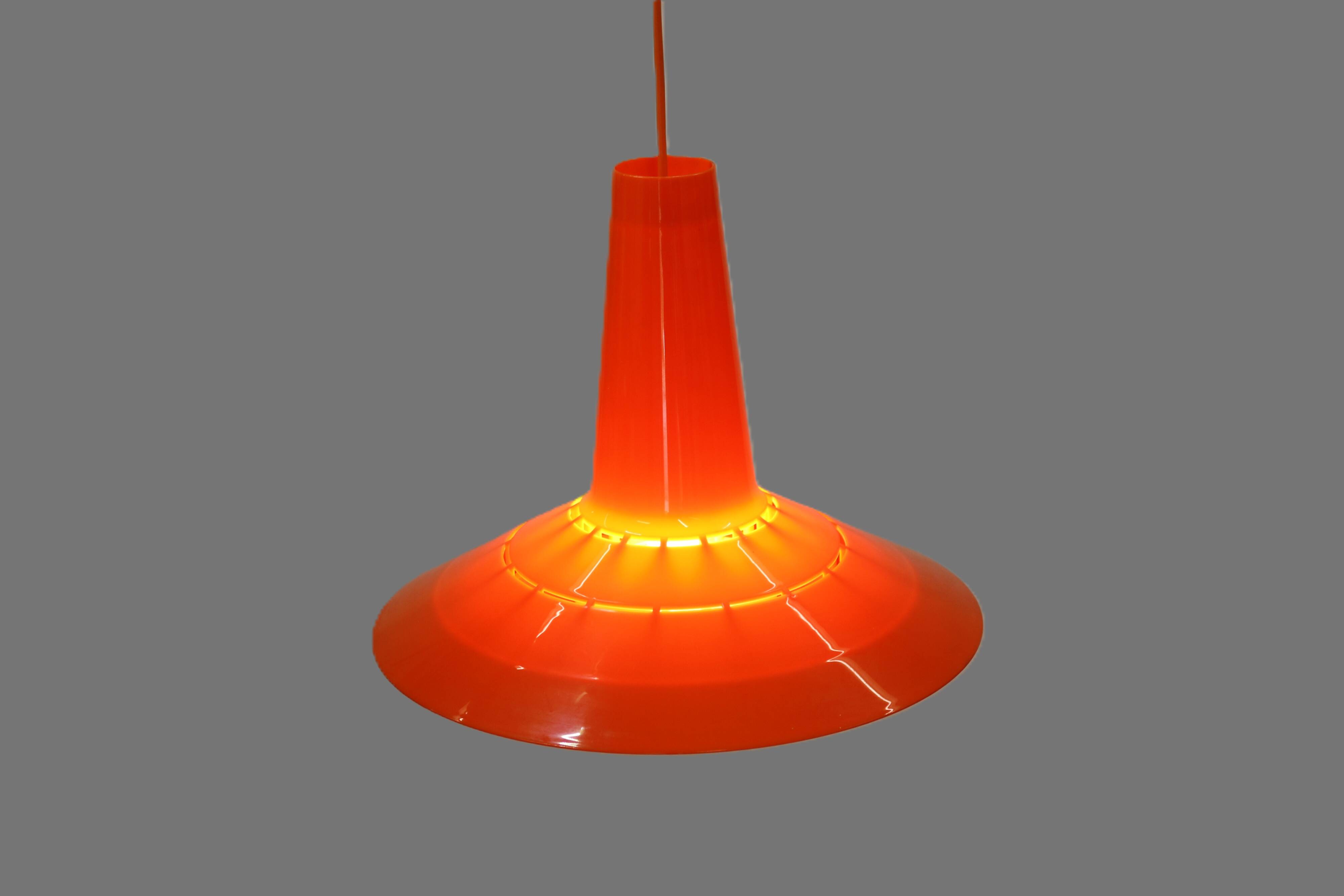 Danish Plastic Design Pendant - Bent Karlby - Schroder Kemi - space age
