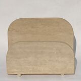 Travertin magazine rack