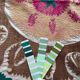 Vintage hand-embroidered tablecloth 142x146 cm