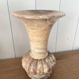 Vintage honey onyx urn vase