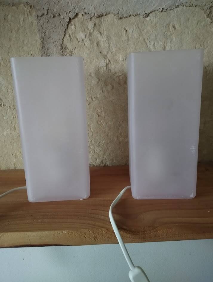 Duo de lampes IKEA GRONO – Rose clair – Design scandinave