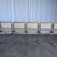 Ensemble de 6 chaises Cesca Design Marcel Breuer / Noyer clair, cannage, chrome, salle à manger