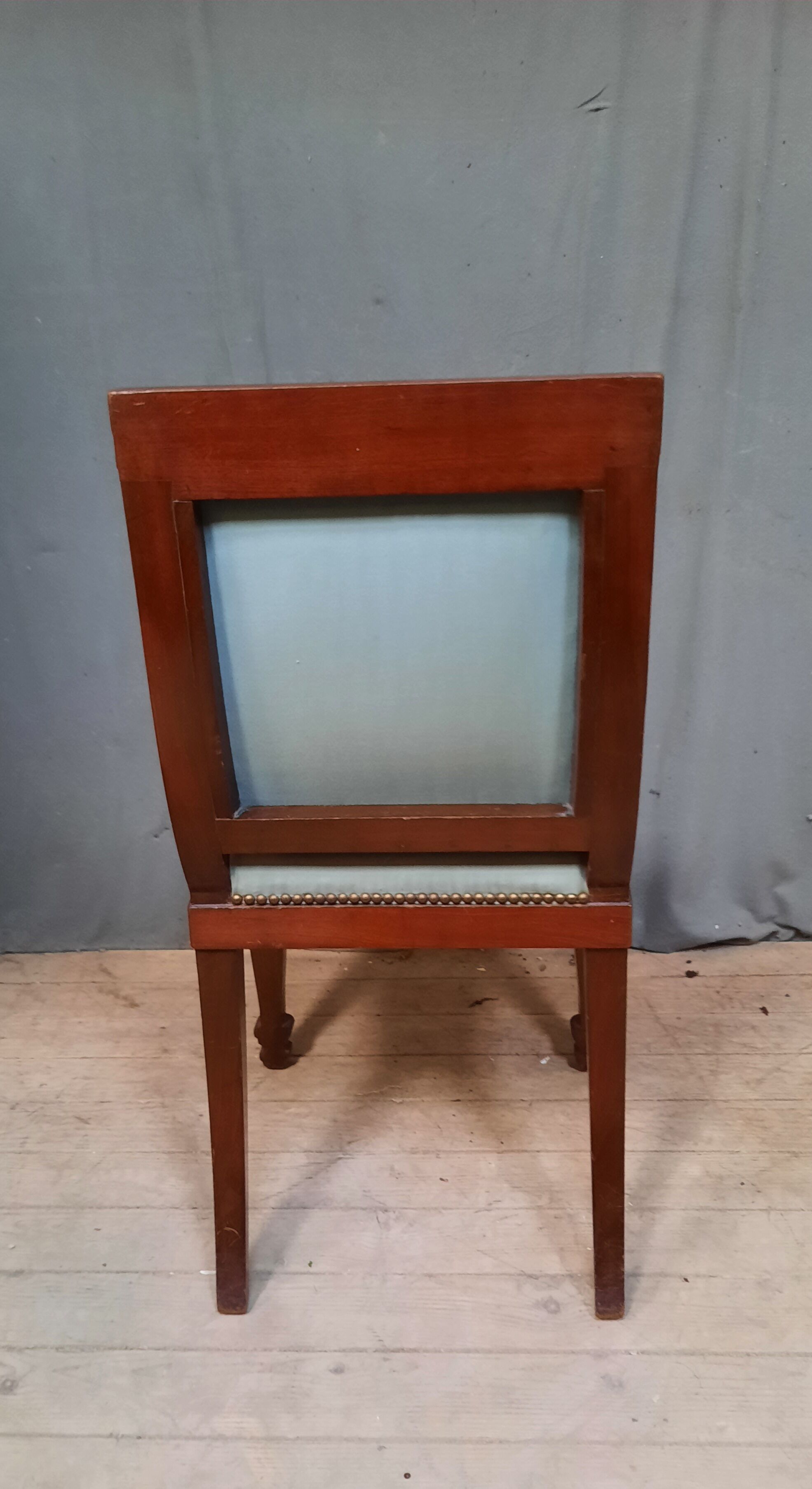 Mahogany consulate chair