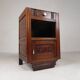 Art Deco bedside table with marble top, 1930s