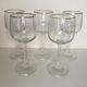 Ensemble de 5 verres à eau en cristal