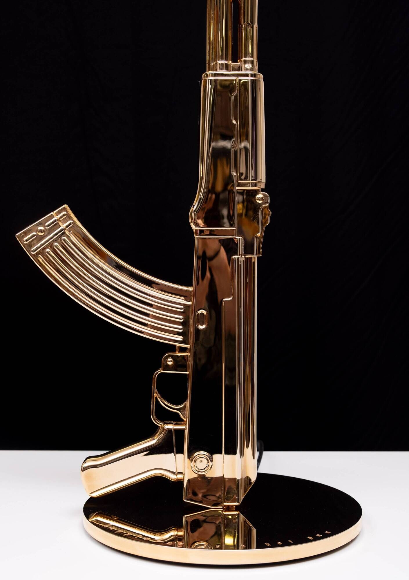 Original set of 2 Flos AK 47 Kalashnikov Table Gun Lamps by Philippe Starck