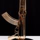 Original set of 2 Flos AK 47 Kalashnikov Table Gun Lamps by Philippe Starck