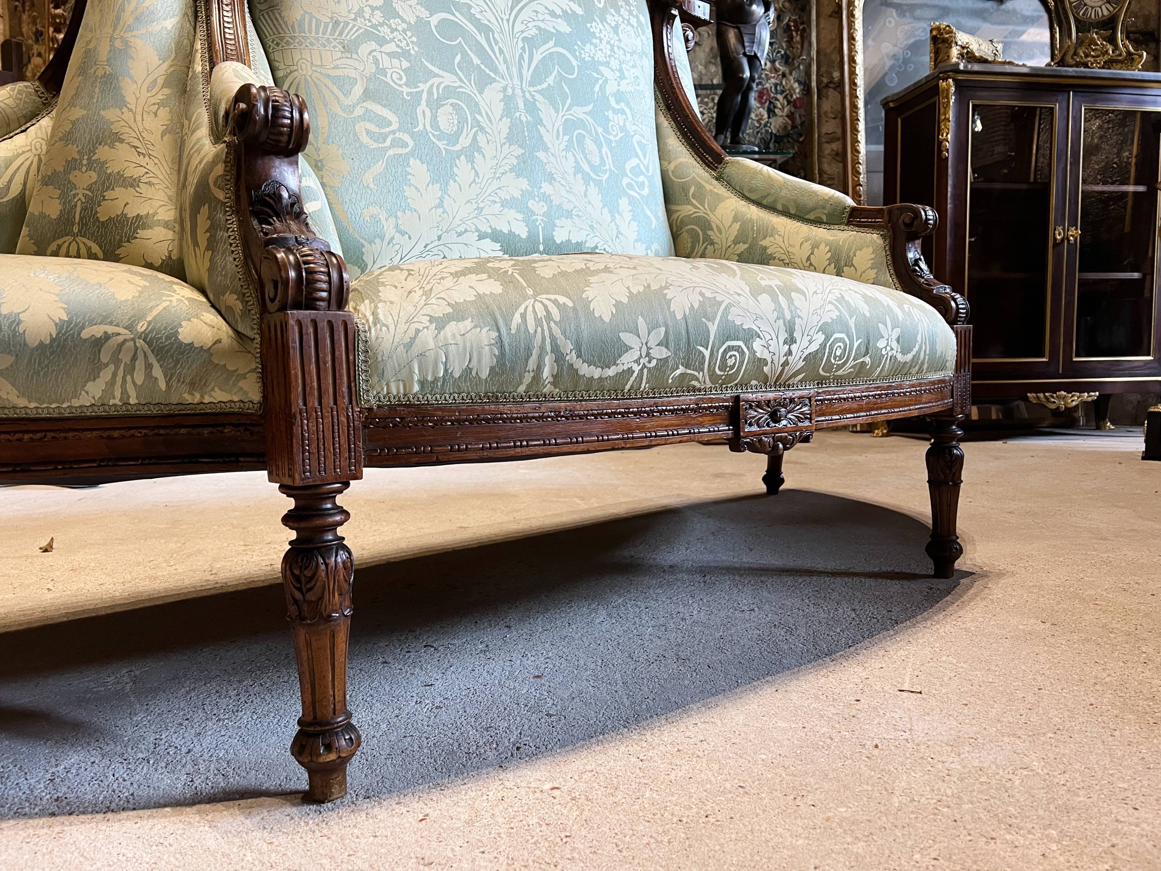 Sofa with Confidants Style Louis XVI Of the time Napoleon III half terminal