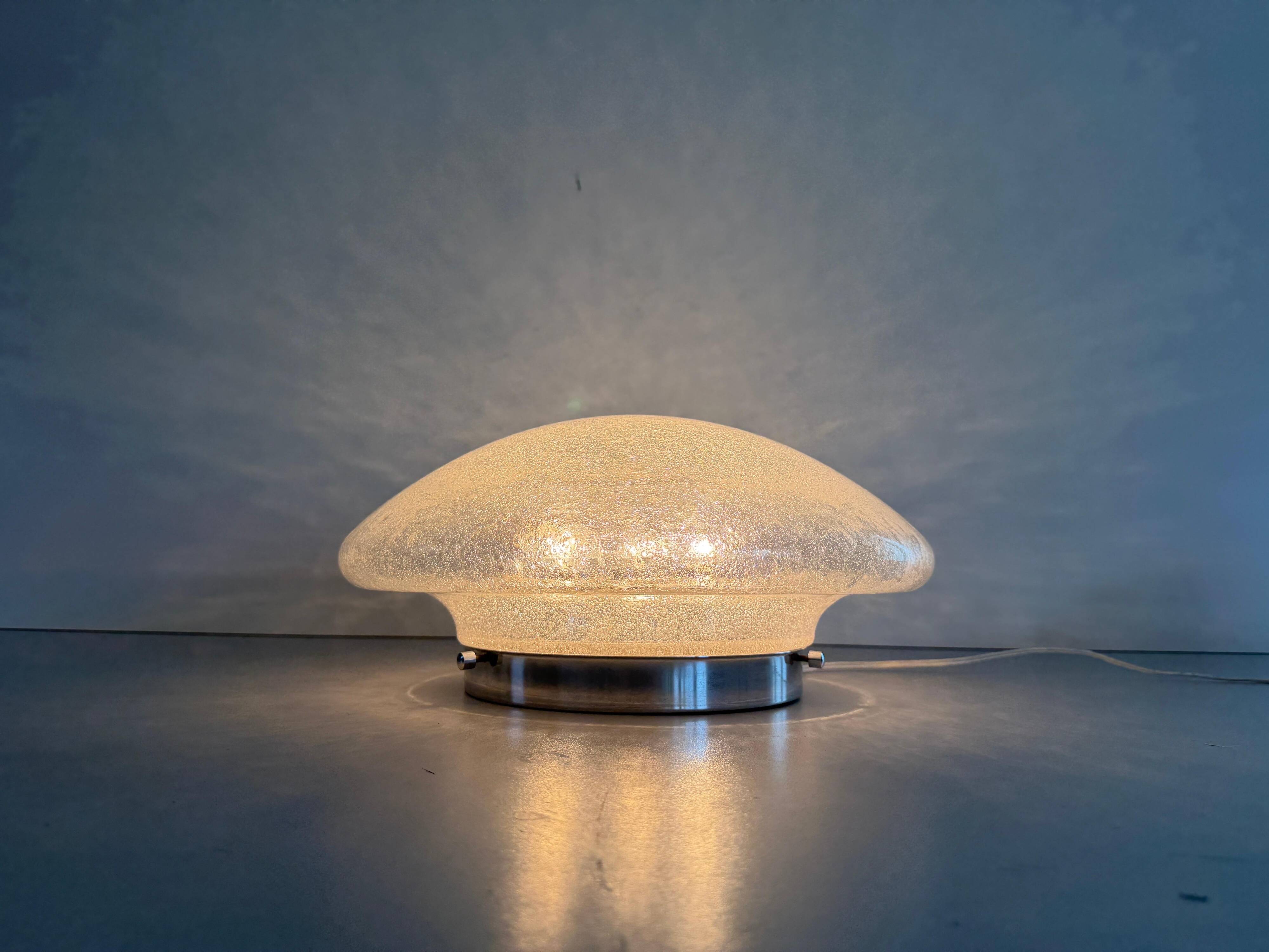 The Moderns Dome Glass Flush Mount Light by Doria, 1960s, Germany