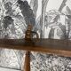 Turned wooden shelf