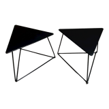Paire de tables d’appoint triangulaires 'Oti' par Niels Gammelgaard pour Ikea, années 1980