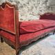 Antique French Louis XV style daybed – single bed – adjustable leg – beech frame – circa 1880–1920