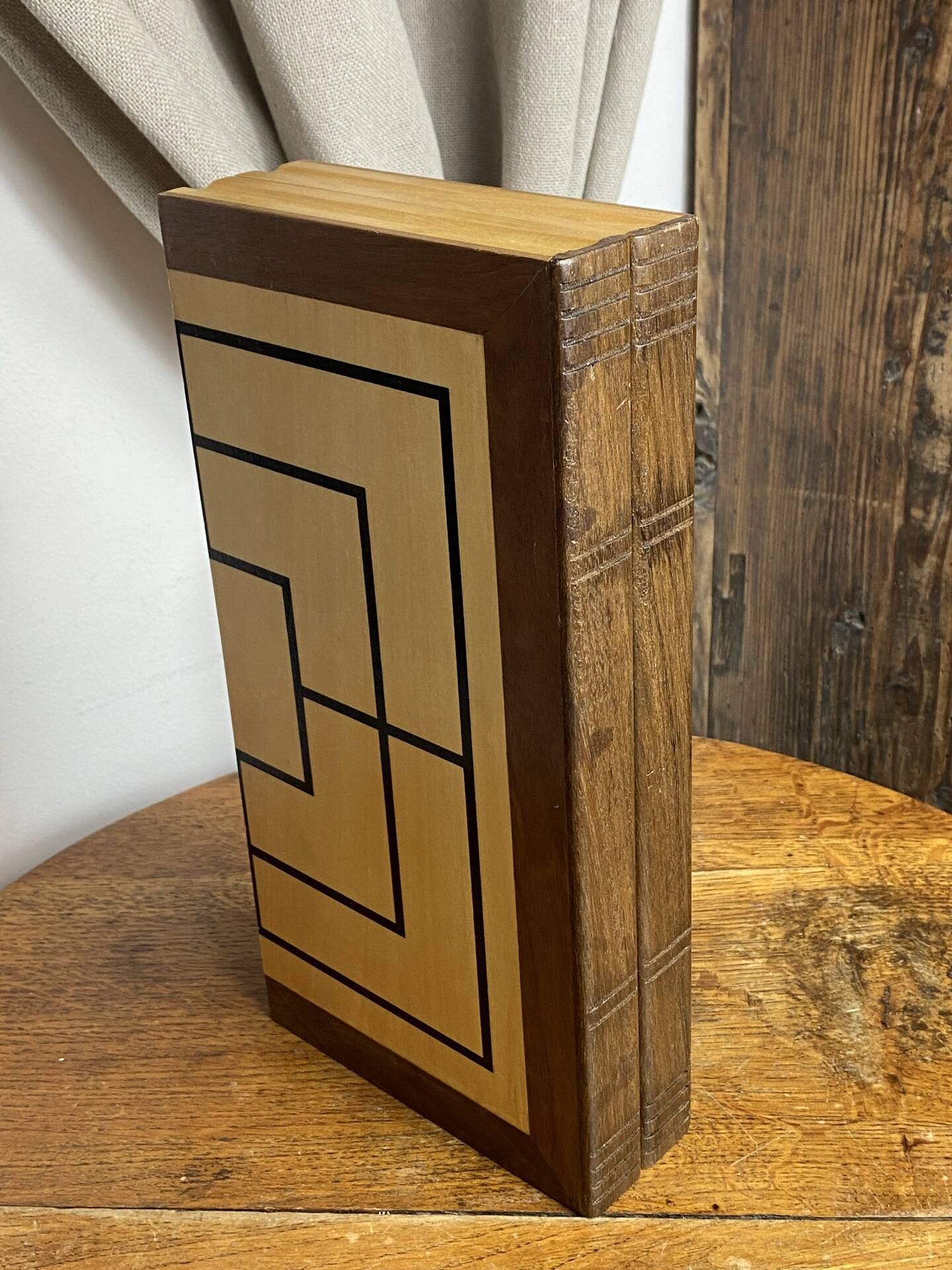 Jeu de backgammon en bois 