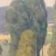 Tableau ancien, paysage Monts du Lyonnais daté 1948 et signé