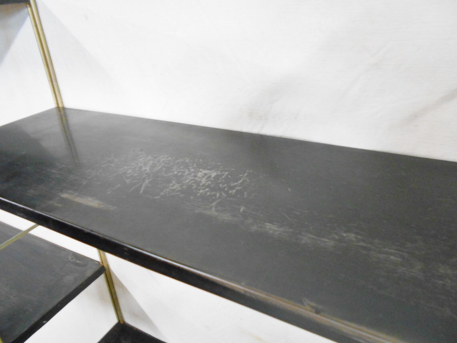 Vintage metal shelves