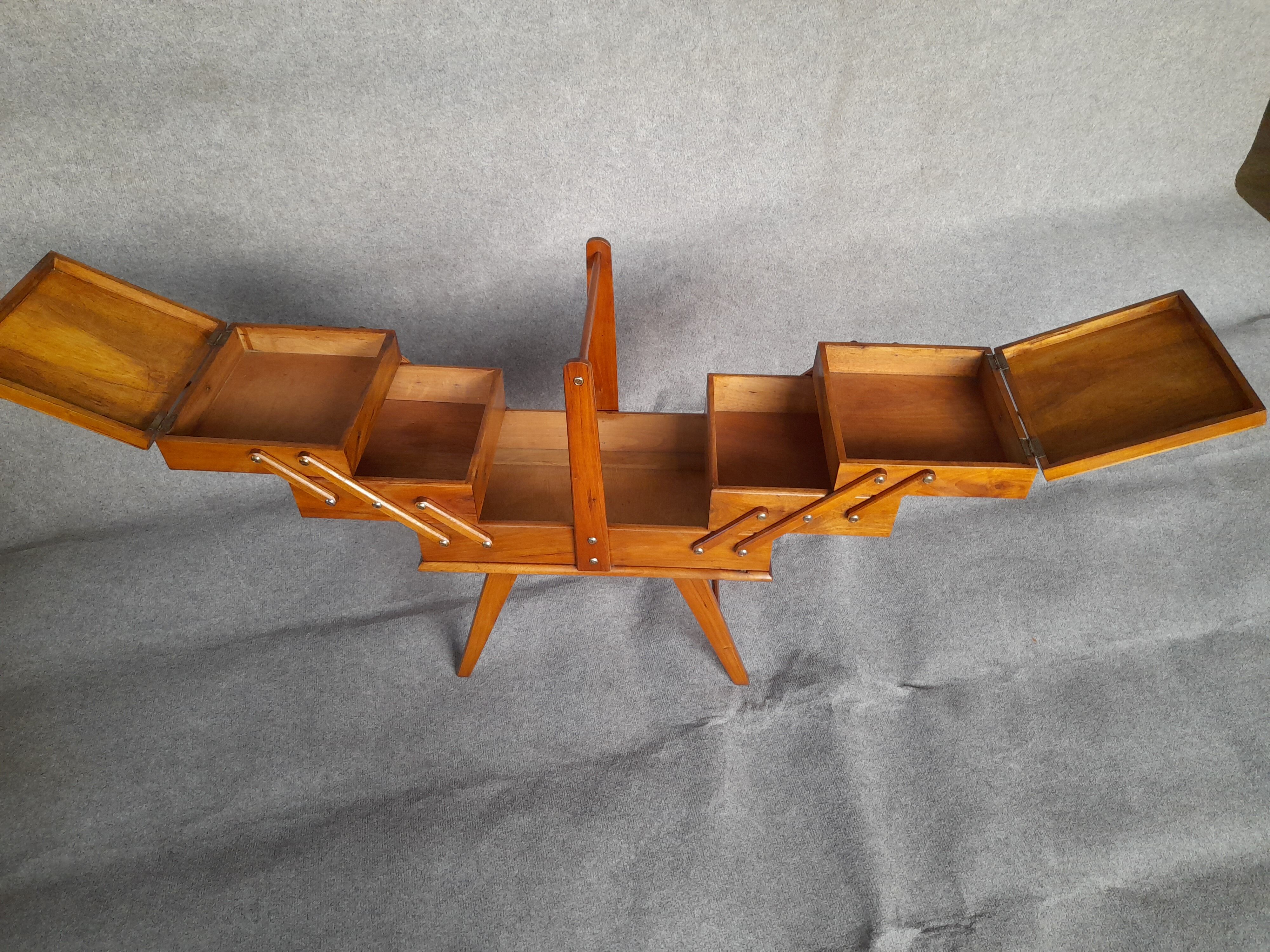 Vintage solid walnut worker