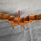 Vintage solid walnut worker