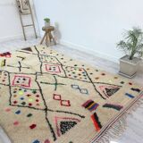 Handmade wool berber rug 260 x160 cm