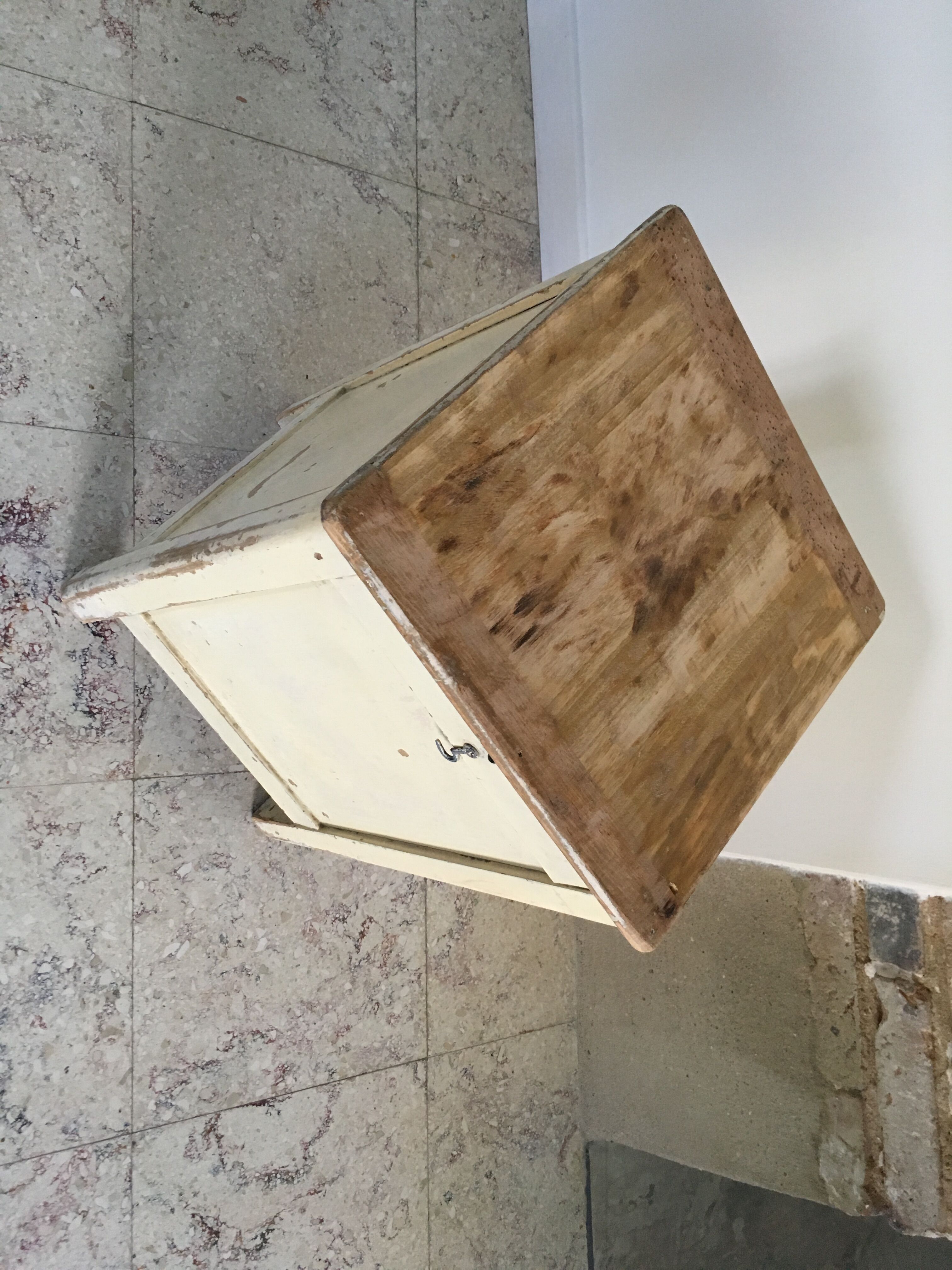 Old white hasselberger stool