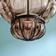 Large Venetian suspension in smoked blown Murano glass, mid-20th century.