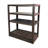 Wooden workshop furniture with shelves